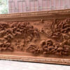 Tranh gỗ treo phòng khách - Tranh gỗ VIP tranh gỗ tùng hạc du xuân - TG03